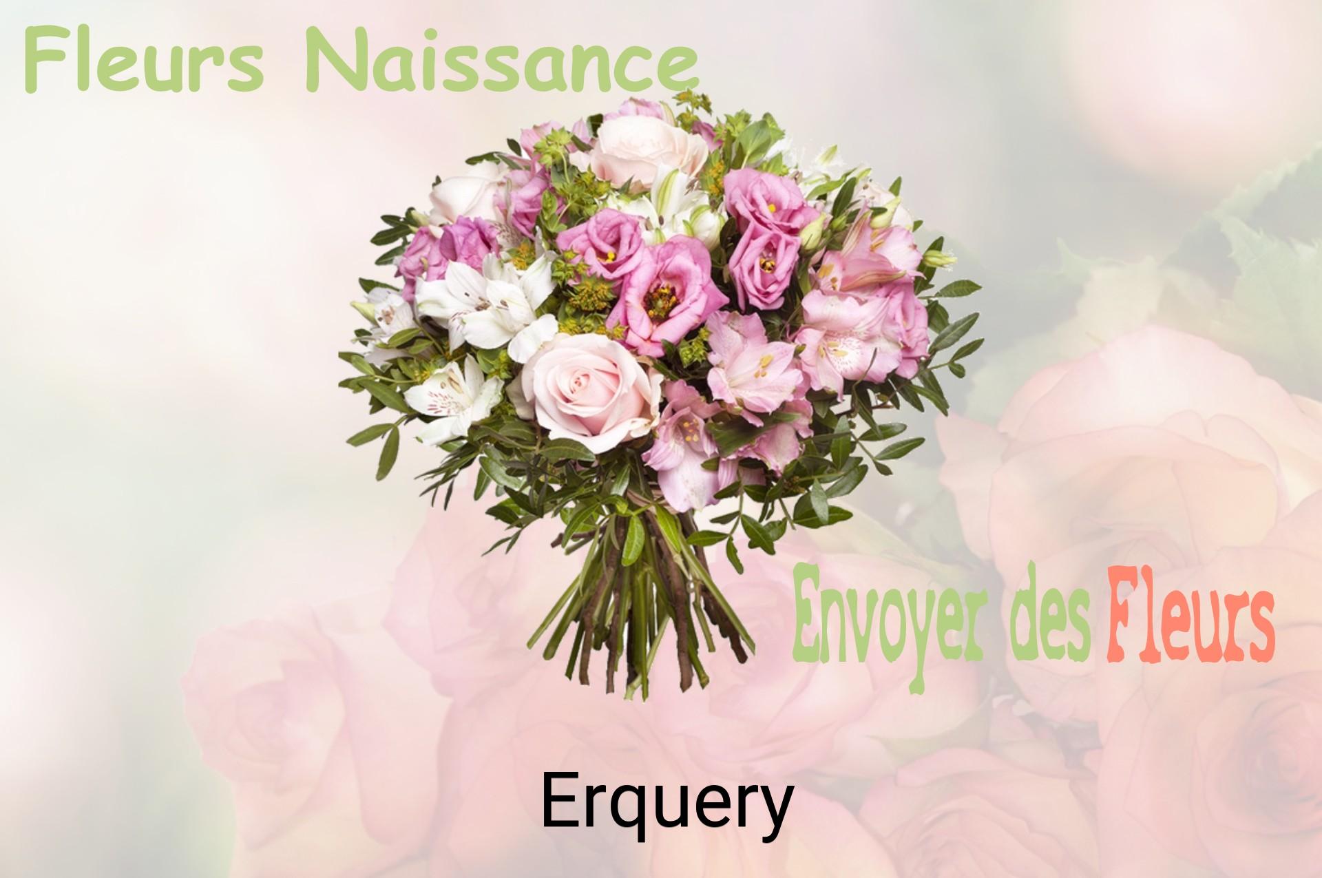Bouquet de fleurs de naissance livré à Erquery